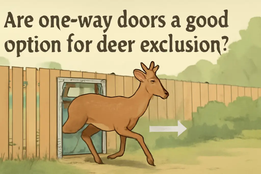 Are one-way doors a good option for deer exclusion?