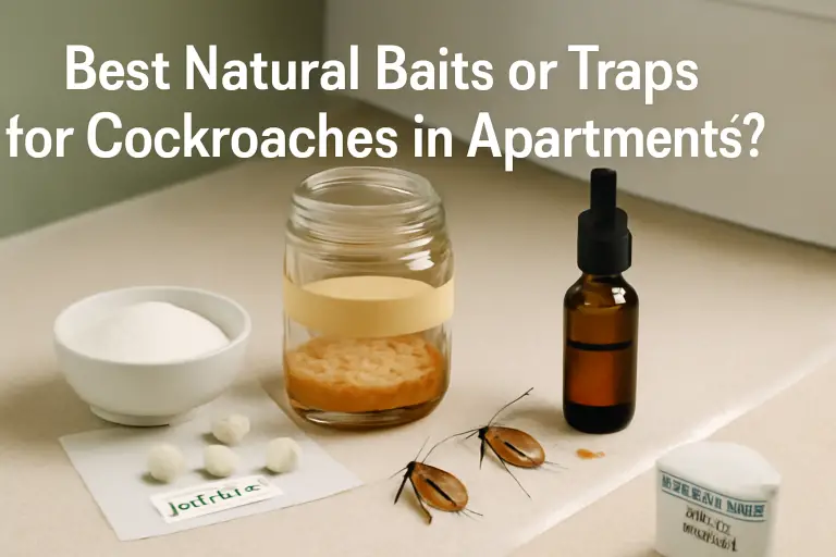 Best natural baits or traps for cockroaches in apartments?