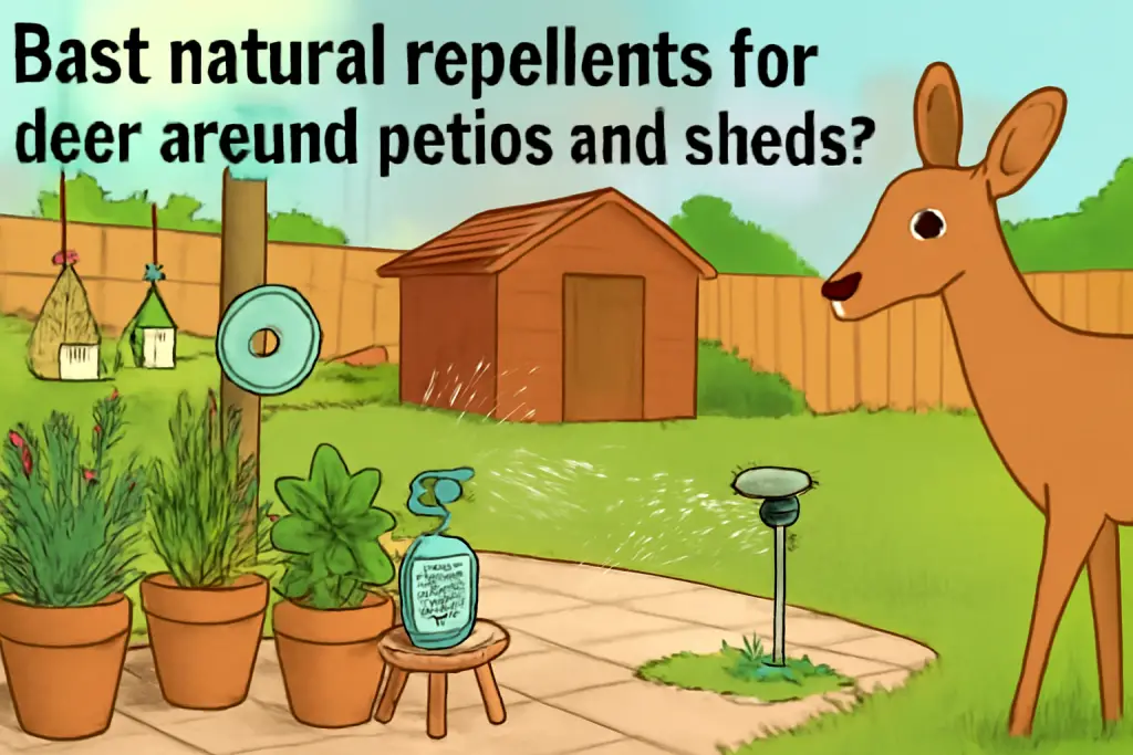 Best natural repellents for deer around patios and sheds?