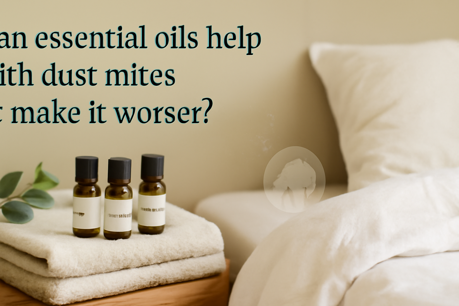 Can essential oils help with dust mites or make it worse?