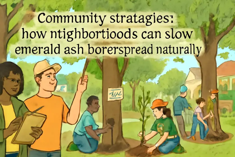 Community strategies: how neighborhoods can slow emerald ash borer spread naturally