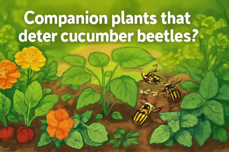 Companion plants that deter cucumber beetles?