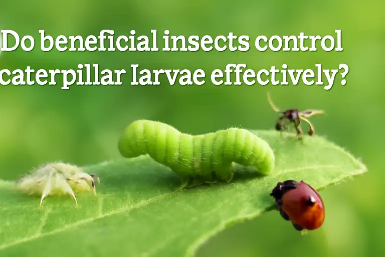 Do beneficial insects control caterpillars larvae effectively?
