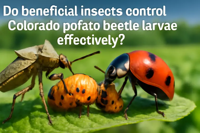Do beneficial insects control colorado potato beetles larvae effectively?