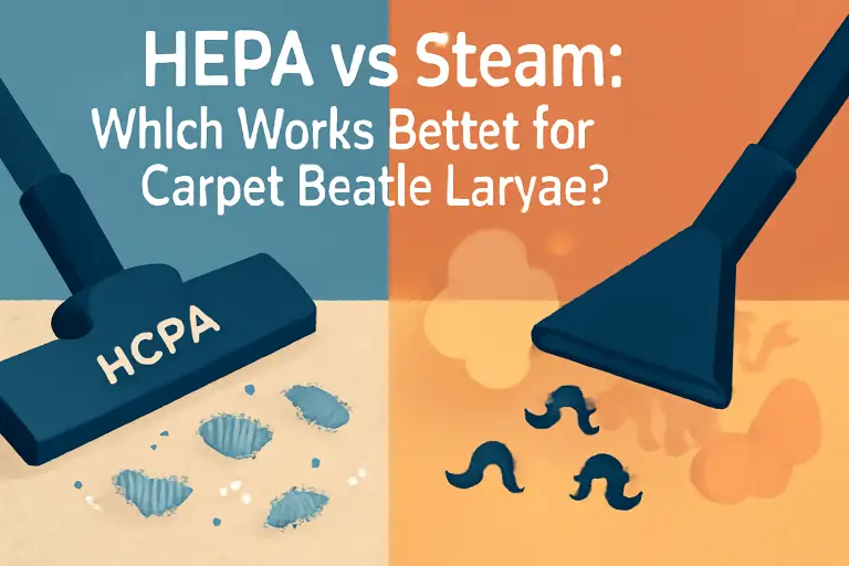 HEPA vs steam: which works better for carpet beetle larvae?