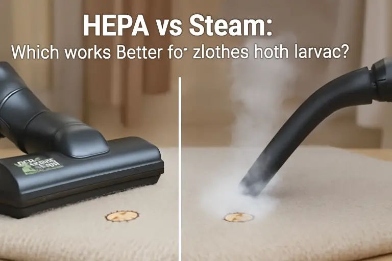 HEPA vs steam: which works better for clothes moth larvae?