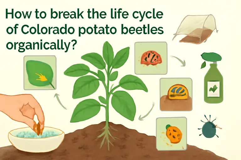 How to break the life cycle of colorado potato beetles organically?