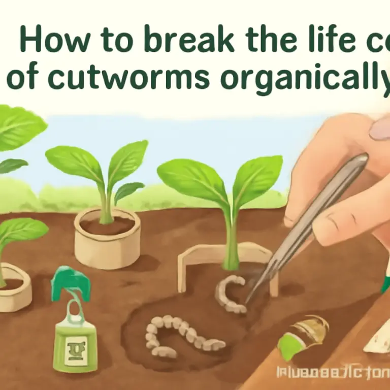 How to break the life cycle of cutworms organically?