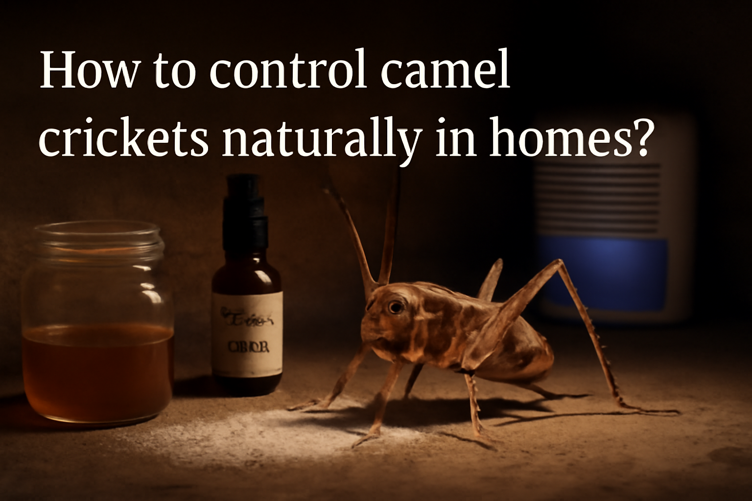 How to control camel crickets naturally in homes?