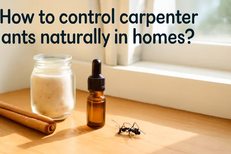 How to control carpenter ants naturally in homes?