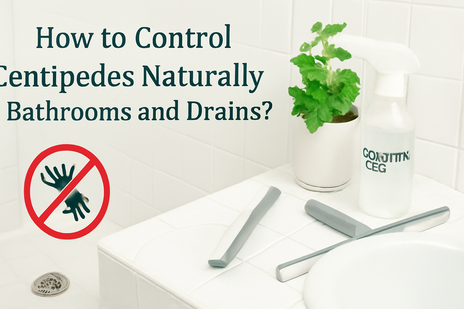 How to control centipedes naturally in bathrooms and drains?