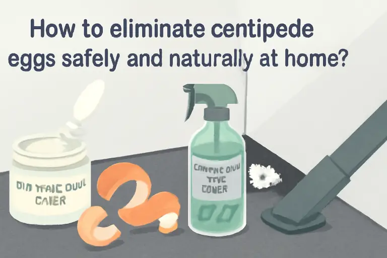 How to eliminate centipedes eggs safely and naturally at home?