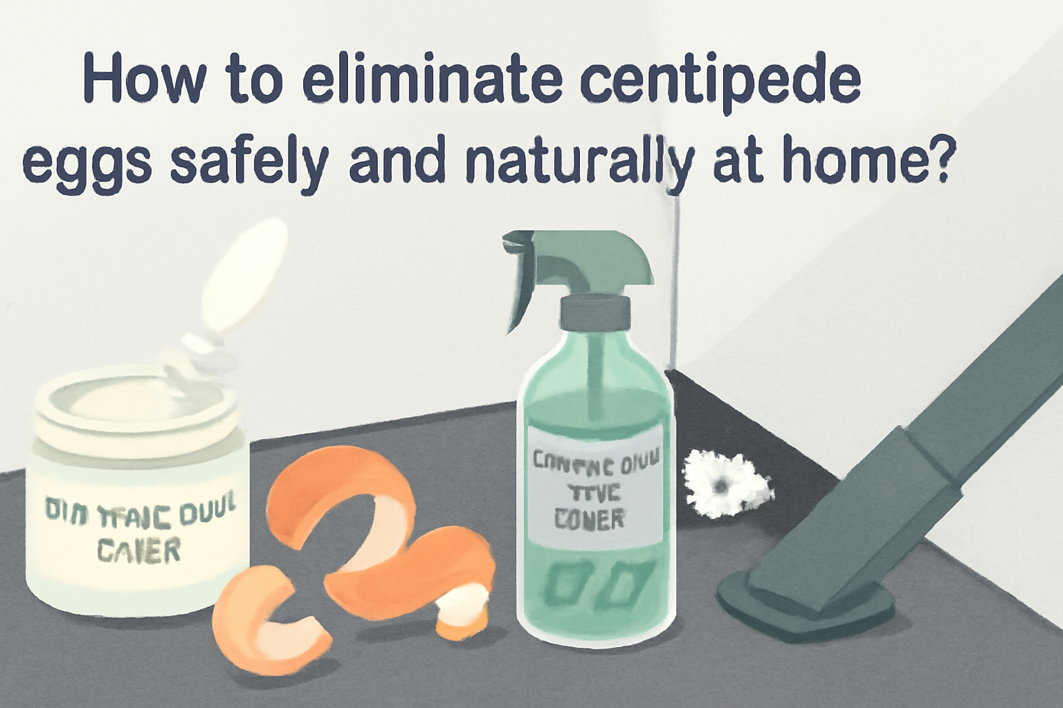 How to eliminate centipedes eggs safely and naturally at home?