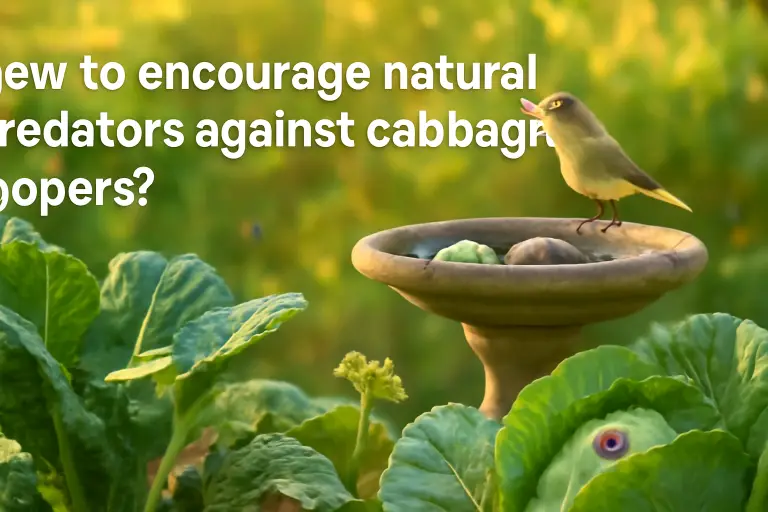 How to encourage natural predators against cabbage loopers?