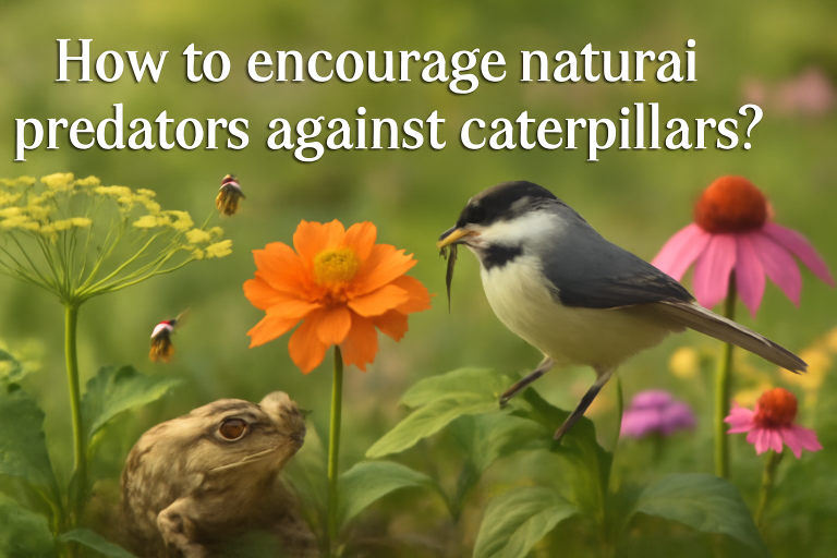 How to encourage natural predators against caterpillars?
