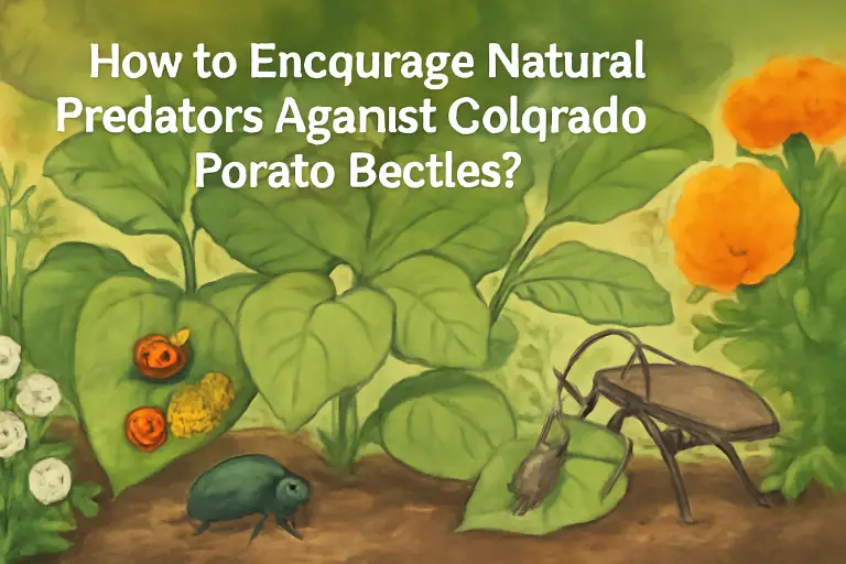How to encourage natural predators against colorado potato beetles?