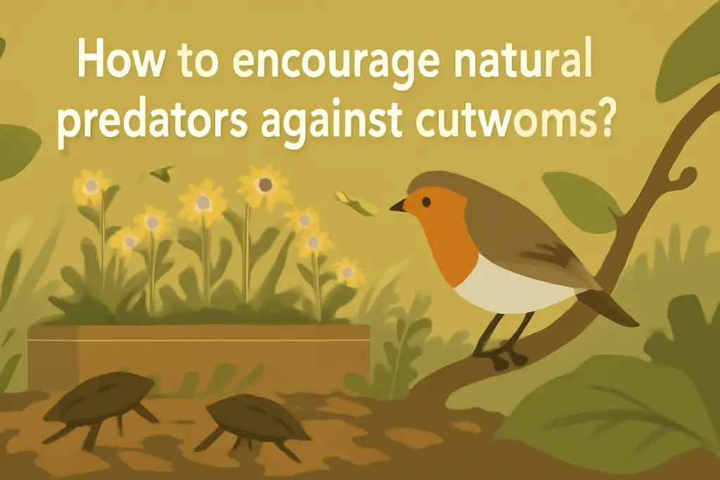 How to encourage natural predators against cutworms?