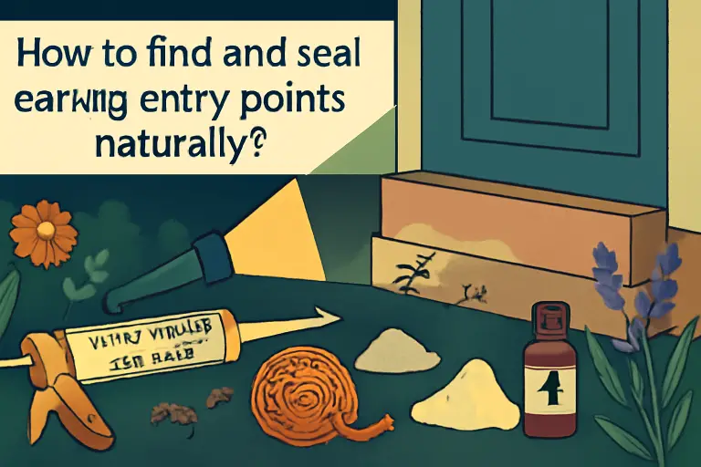 How to find and seal earwigs entry points naturally?