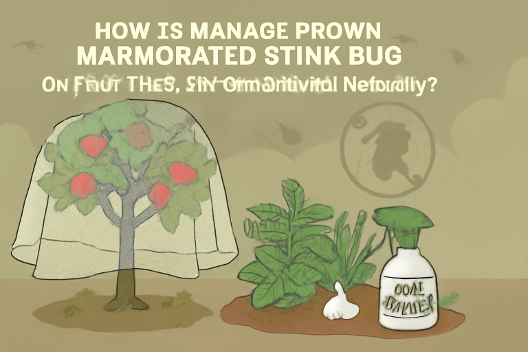 How to manage brown marmorated stink bug on fruit trees and ornamentals naturally?