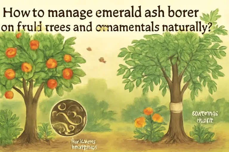 How to manage emerald ash borer on fruit trees and ornamentals naturally?