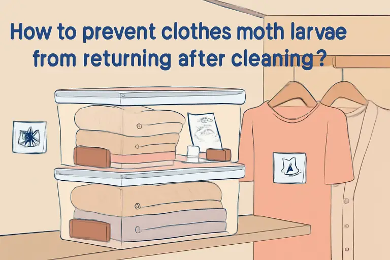 How to prevent clothes moth larvae from returning after cleaning?