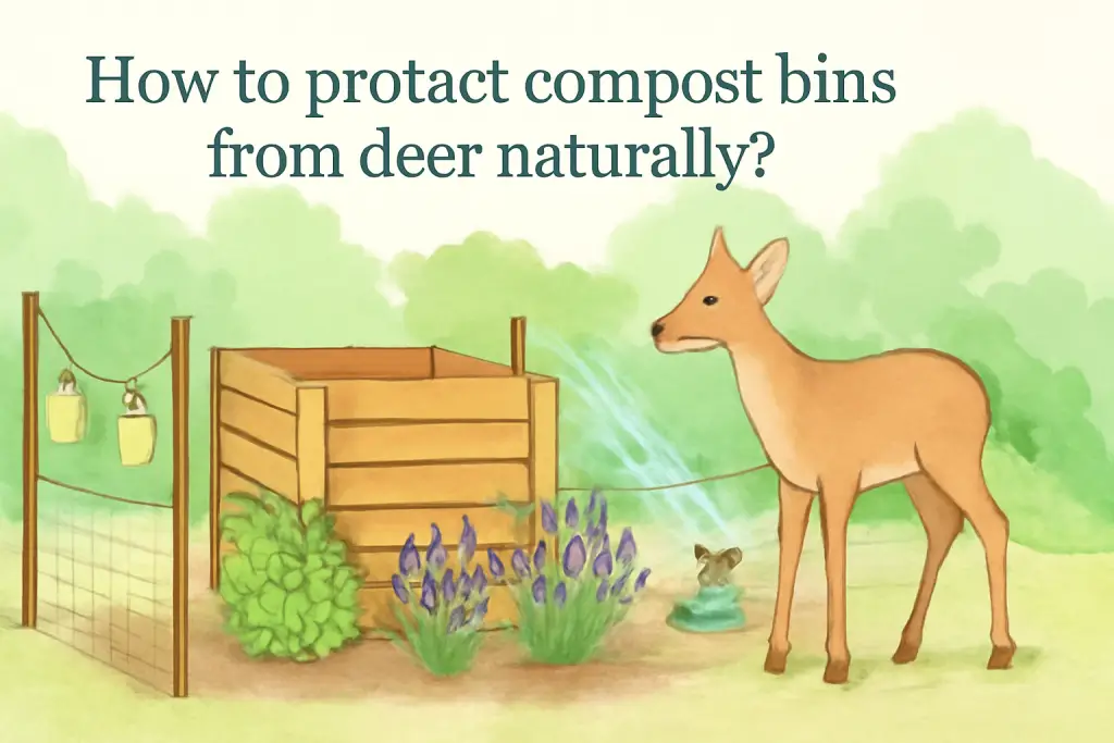 How to protect compost bins from deer naturally?