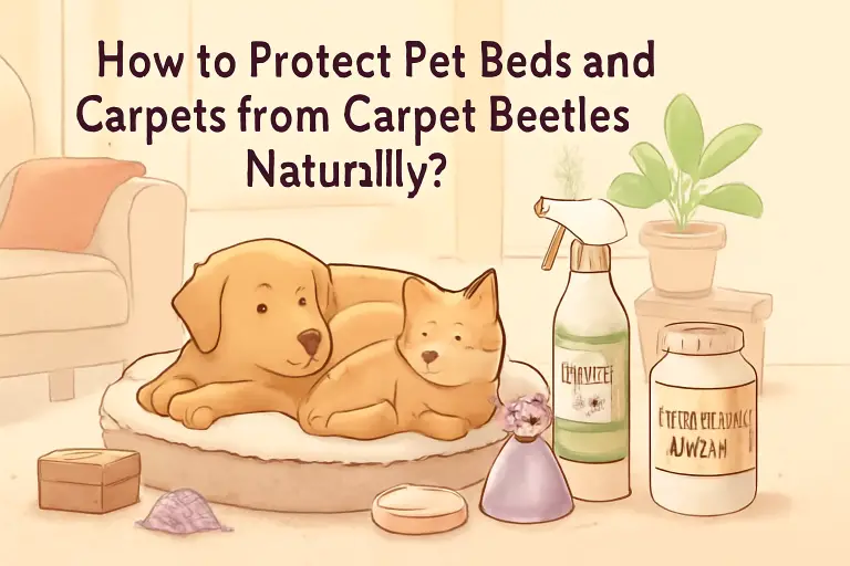 How to protect pet beds and carpets from carpet beetles naturally?