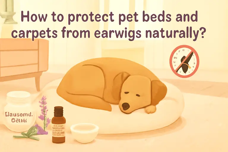 How to protect pet beds and carpets from earwigs naturally?