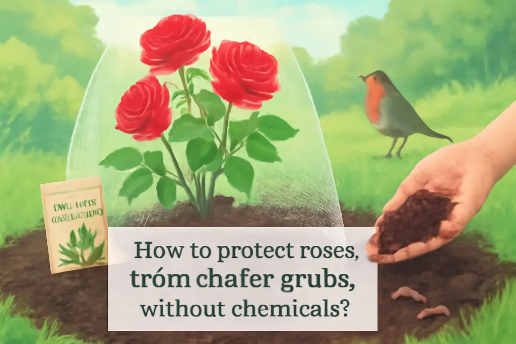 How to protect roses from chafer grubs without chemicals?