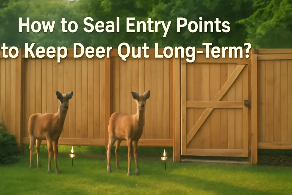 How to seal entry points to keep deer out long-term?