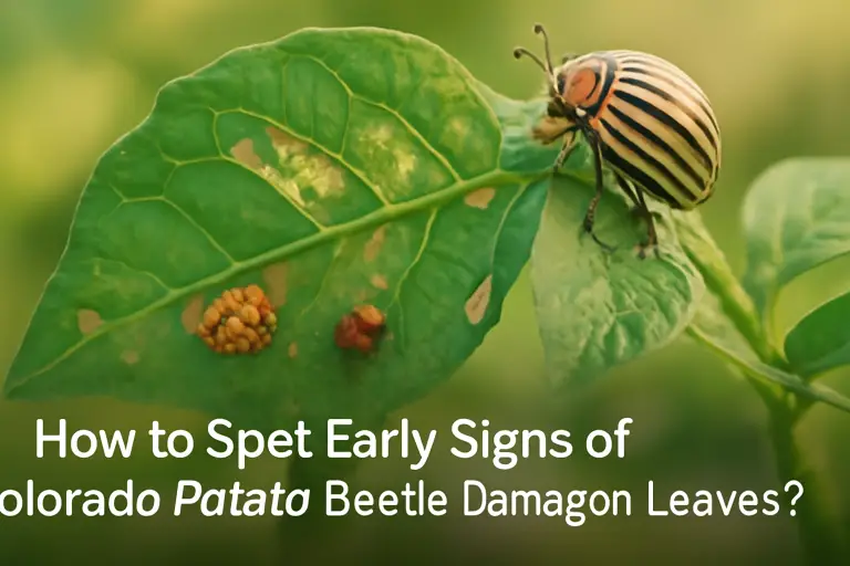 How to spot early signs of colorado potato beetles damage on leaves?