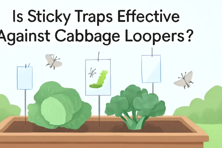 Is sticky traps effective against cabbage loopers?
