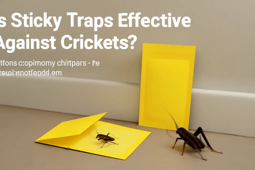 Is sticky traps effective against crickets?