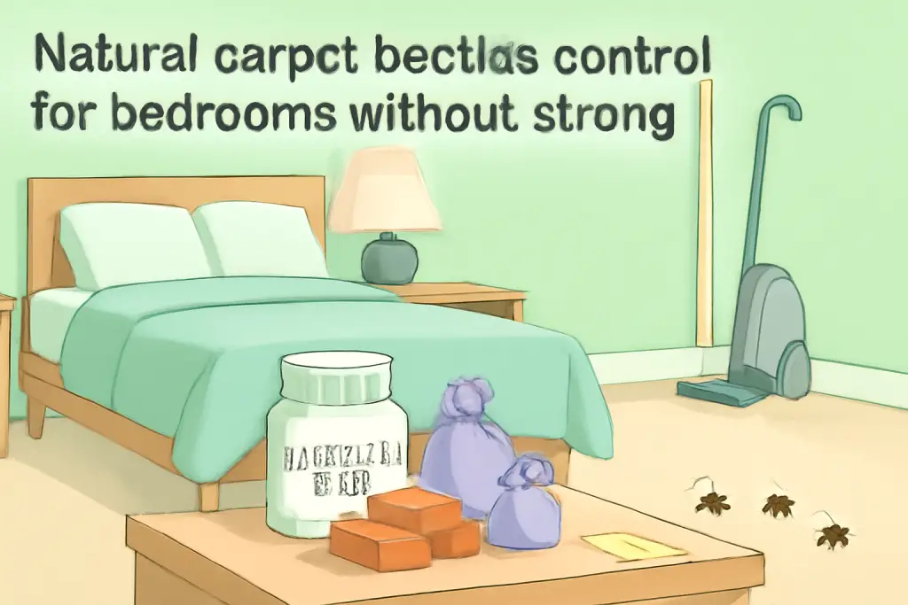 Natural carpet beetles control for bedrooms without strong odors?