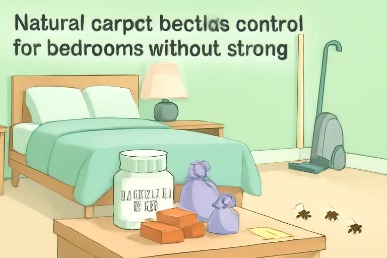Natural carpet beetles control for bedrooms without strong odors?