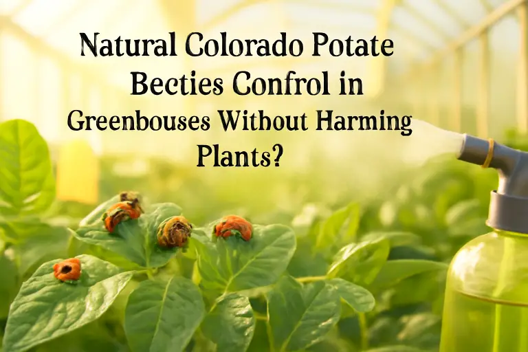 Natural colorado potato beetles control in greenhouses without harming plants?