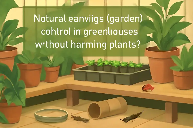 Natural earwigs (garden) control in greenhouses without harming plants?