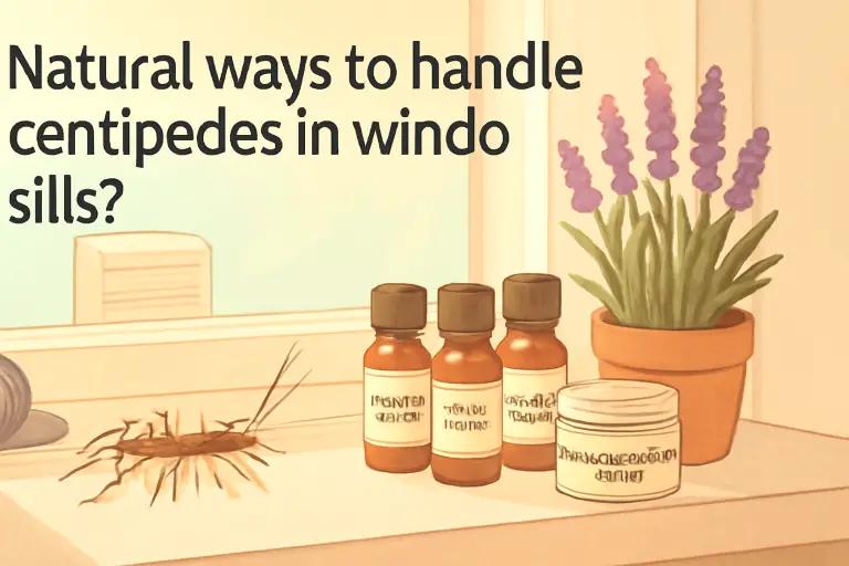 Natural ways to handle centipedes in window sills?