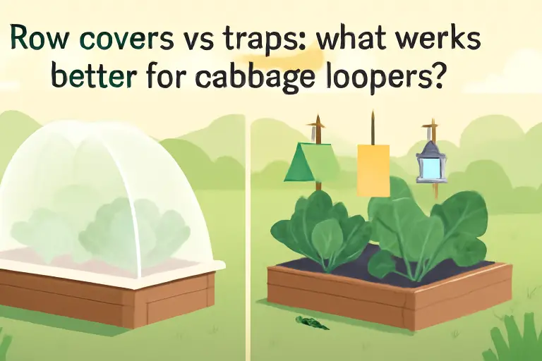 Row covers vs traps: what works better for cabbage loopers?