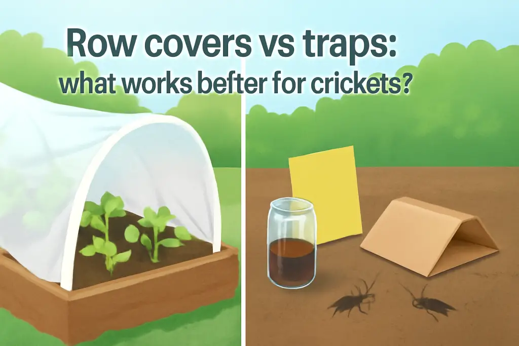 Row covers vs traps: what works better for crickets?