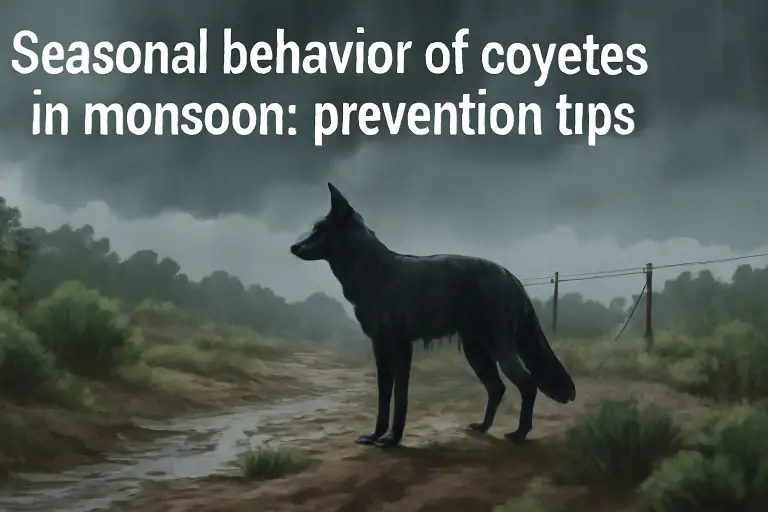 Seasonal behavior of coyotes in monsoon: prevention tips?