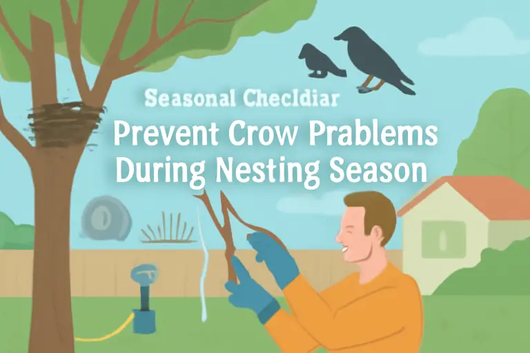 Seasonal checklist: prevent crows problems during nesting season?