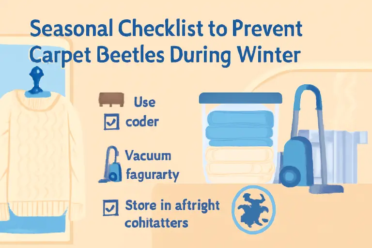 Seasonal checklist to prevent carpet beetles during winter?