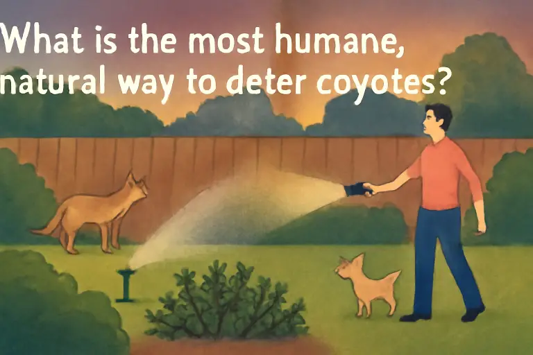 What is the most humane, natural way to deter coyotes?