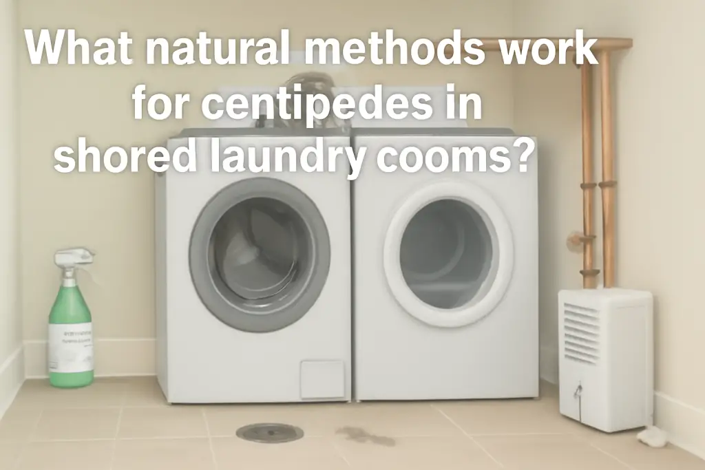 What natural methods work for centipedes in shared laundry rooms?