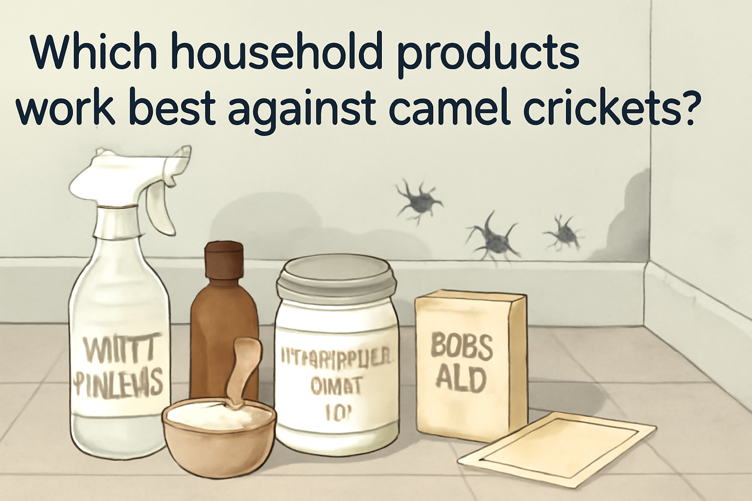 Which household products work best against camel crickets?
