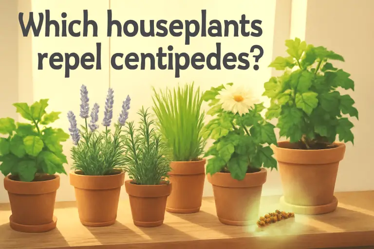 Which houseplants repel centipedes?