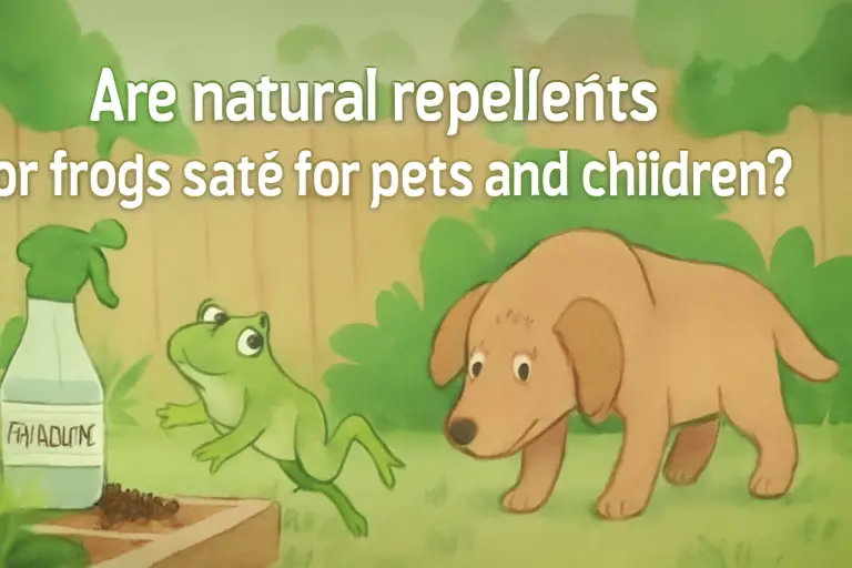 Are natural repellents for frogs safe for pets and children?