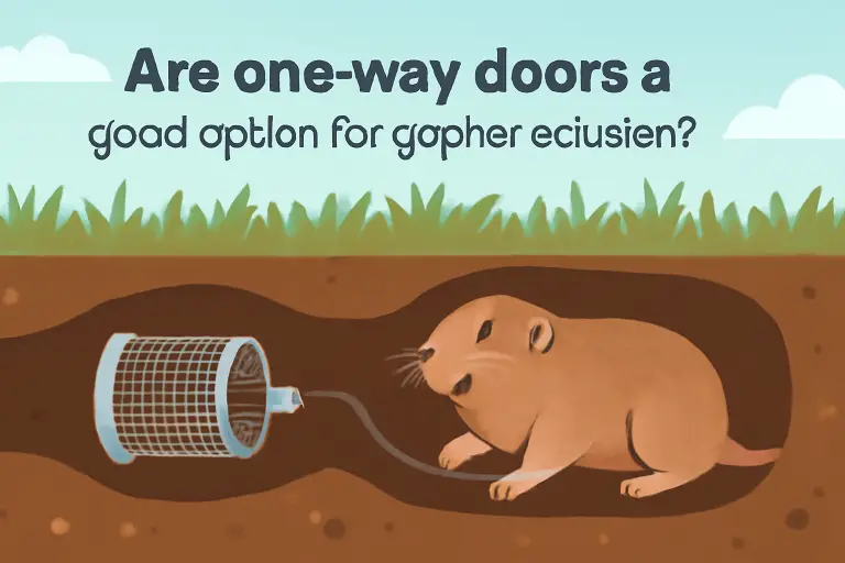 Are one-way doors a good option for gophers exclusion?