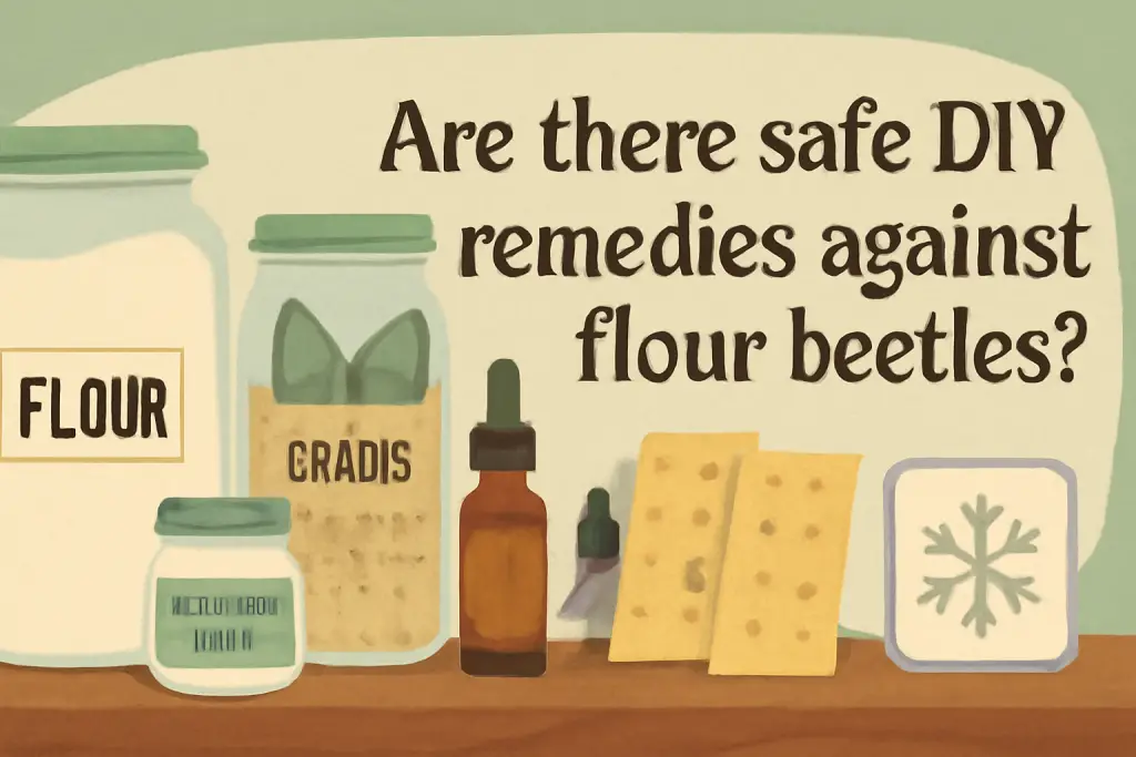 Are there safe DIY remedies against flour beetles?